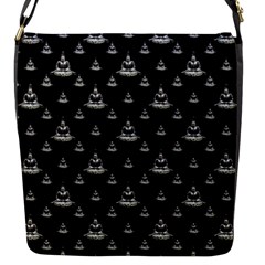 Buddhism Motif Print Pattern Design Flap Closure Messenger Bag (s)