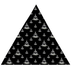 Buddhism Motif Print Pattern Design Wooden Puzzle Triangle by dflcprintsclothing