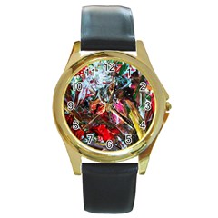 Eden Garden 1 1 Round Gold Metal Watch by bestdesignintheworld