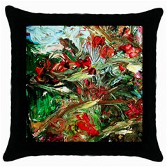 Eden Garden 1 3 Throw Pillow Case (black) by bestdesignintheworld