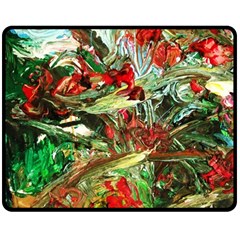 Eden Garden 1 3 Double Sided Fleece Blanket (medium)  by bestdesignintheworld