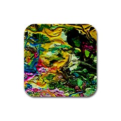 Alice Walk 1 1 Rubber Square Coaster (4 Pack)  by bestdesignintheworld