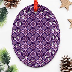 Df Vibrant Therapy Oval Filigree Ornament (two Sides) by deformigo