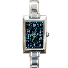 Modern Abstract Geo Print Rectangle Italian Charm Watch