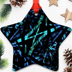 Modern Abstract Geo Print Ornament (star) by dflcprintsclothing