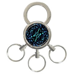 Modern Abstract Geo Print 3-ring Key Chain by dflcprintsclothing