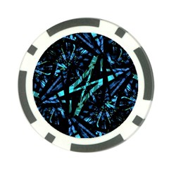 Modern Abstract Geo Print Poker Chip Card Guard (10 Pack)