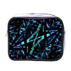 Modern Abstract Geo Print Mini Toiletries Bag (one Side) by dflcprintsclothing