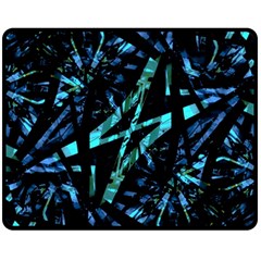 Modern Abstract Geo Print Fleece Blanket (medium) 