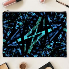 Modern Abstract Geo Print Cosmetic Bag (xxxl) by dflcprintsclothing