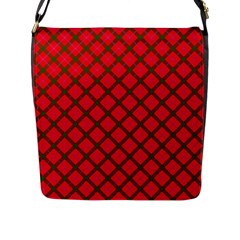 Holiday Flap Closure Messenger Bag (l) by dressshop