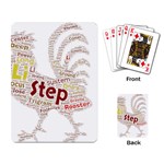 Fighting Golden Rooster  Playing Cards Single Design (Rectangle) Back