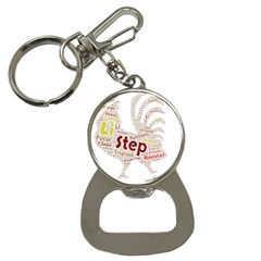 Fighting Golden Rooster  Bottle Opener Key Chain by Pantherworld143