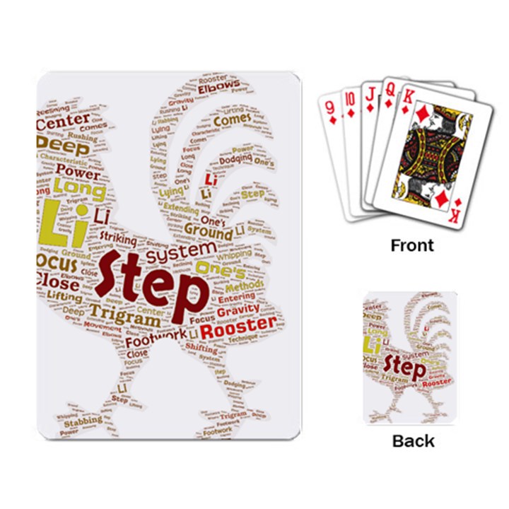 Fighting Golden Rooster  Playing Cards Single Design (Rectangle)