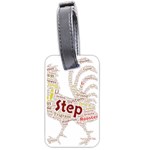 Fighting Golden Rooster  Luggage Tag (one side) Front