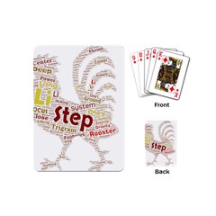 Fighting Golden Rooster  Playing Cards Single Design (mini) by Pantherworld143