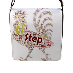 Fighting Golden Rooster  Flap Closure Messenger Bag (l) by Pantherworld143