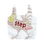 Fighting Golden Rooster  Full Print Recycle Bag (M) Front