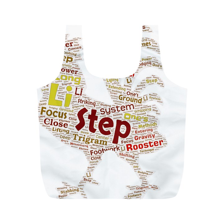 Fighting Golden Rooster  Full Print Recycle Bag (M)