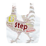 Fighting Golden Rooster  Full Print Recycle Bag (L) Back