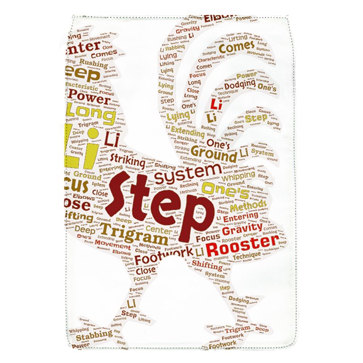 Fighting Golden Rooster  Removable Flap Cover (S)