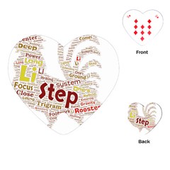 Fighting Golden Rooster Playing Cards Single Design (heart) by Pantherworld143