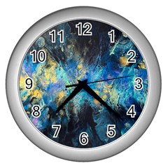 Luminescence Wall Clock (silver) by CKArtCreations