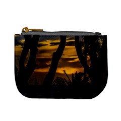 Silhouette Sunset Landscape Scene, Montevideo   Uruguay Mini Coin Purse by dflcprints