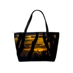 Silhouette Sunset Landscape Scene, Montevideo   Uruguay Classic Shoulder Handbag Back