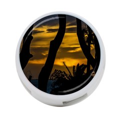 Silhouette Sunset Landscape Scene, Montevideo   Uruguay 4-port Usb Hub (one Side) by dflcprints