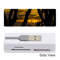 Silhouette Sunset Landscape Scene, Montevideo   Uruguay Memory Card Reader (stick) by dflcprints