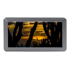 Silhouette Sunset Landscape Scene, Montevideo   Uruguay Memory Card Reader (mini) by dflcprints