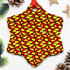 Rby-b-9-4 Snowflake Ornament (two Sides) by ArtworkByPatrick