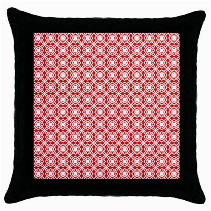 DF Persimmon Throw Pillow Case (Black)