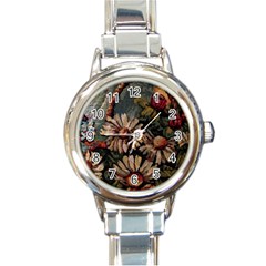 Old Embroidery 1 1 Round Italian Charm Watch by bestdesignintheworld