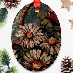 Old Embroidery 1 1 Ornament (oval) by bestdesignintheworld