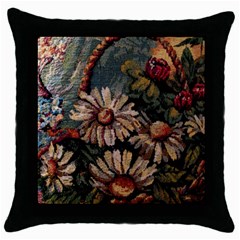 Old Embroidery 1 1 Throw Pillow Case (black) by bestdesignintheworld