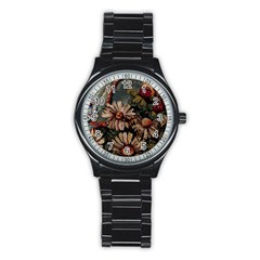 Old Embroidery 1 1 Stainless Steel Round Watch by bestdesignintheworld