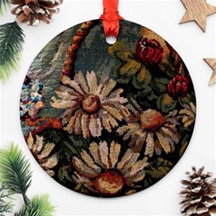 Old Embroidery 1 1 Round Ornament (two Sides) by bestdesignintheworld