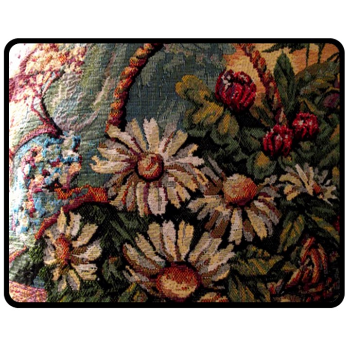 Old Embroidery 1 1 Double Sided Fleece Blanket (Medium) 