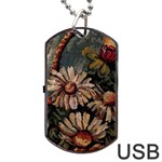 Old Embroidery 1 1 Dog Tag USB Flash (Two Sides) Front