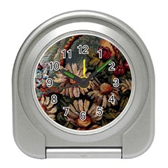 Old Embroidery 1 1 Travel Alarm Clock by bestdesignintheworld