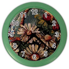 Old Embroidery 1 1 Color Wall Clock by bestdesignintheworld