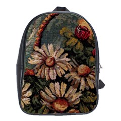 Old Embroidery 1 1 School Bag (large) by bestdesignintheworld