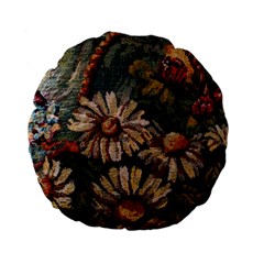 Old Embroidery 1 1 Standard 15  Premium Flano Round Cushions by bestdesignintheworld