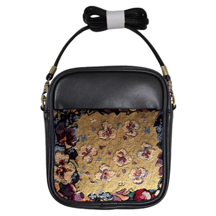 Old Embroidery 1 2 Girls Sling Bag