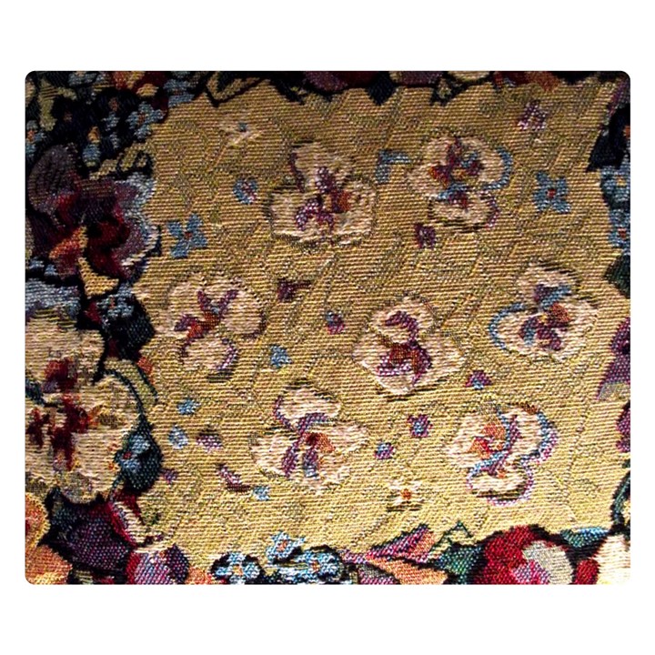 Old Embroidery 1 2 Double Sided Flano Blanket (Small) 