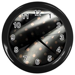 Polka Dots 1 1 Wall Clock (black) by bestdesignintheworld