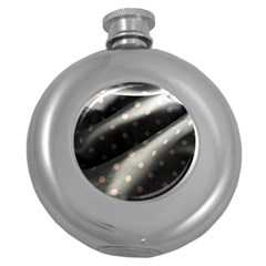 Polka Dots 1 1 Round Hip Flask (5 Oz) by bestdesignintheworld