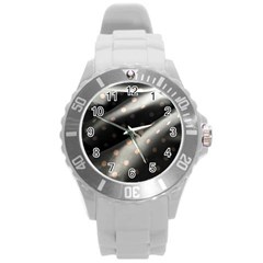 Polka Dots 1 1 Round Plastic Sport Watch (l) by bestdesignintheworld